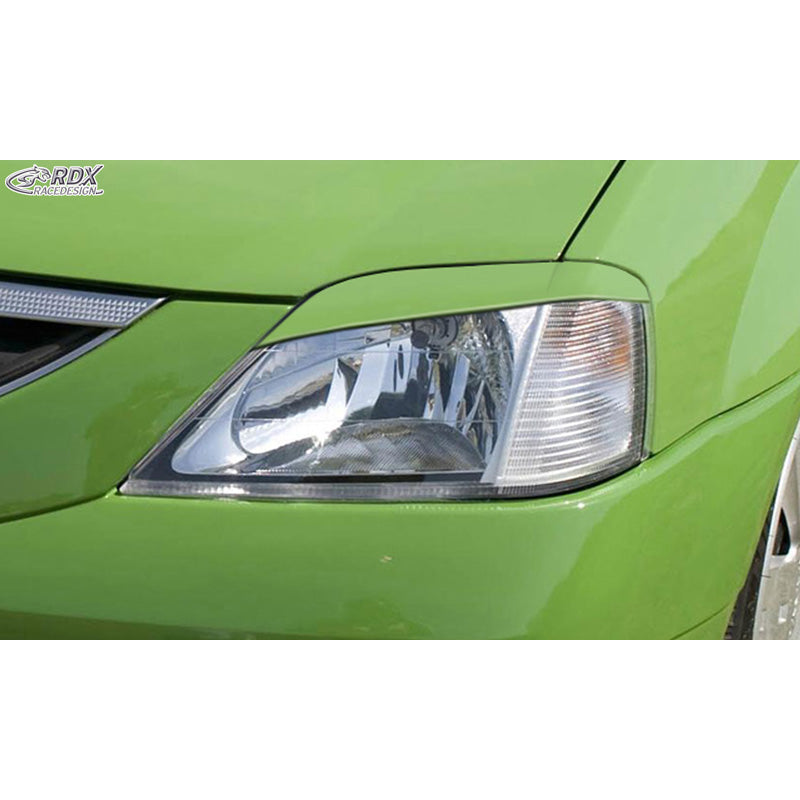RDX Racedesign, koplampkappen, past op Dacia Logan -2008 (ABS)