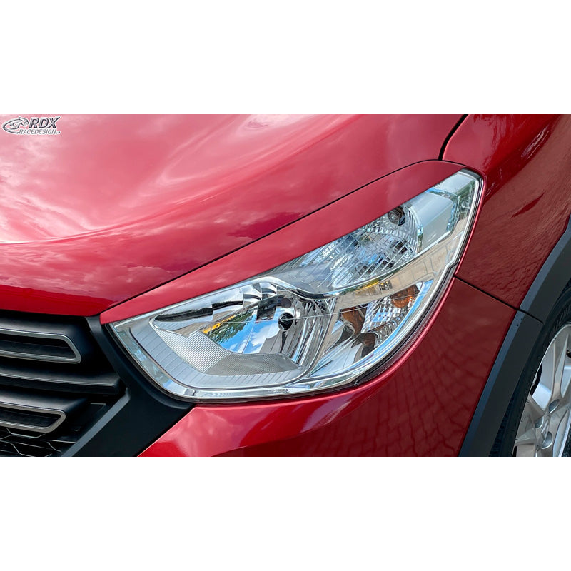 RDX Racedesign, Eyelids, fits Dacia Lodgy & Dokker 2012-2022 (incl. Stepway) (ABS)