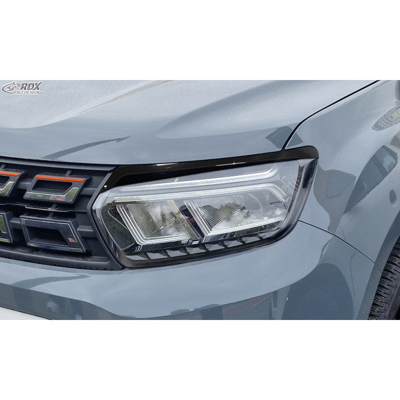 RDX, Eyelid, ABS gloss black, fits Dacia Duster II (2018-2024)