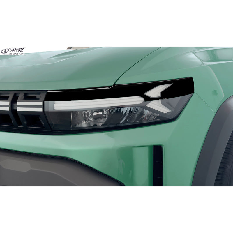 RDX, Eyebrow, ABS Gloss Black, fits Dacia Duster III & Dacia Bigster (2024-)