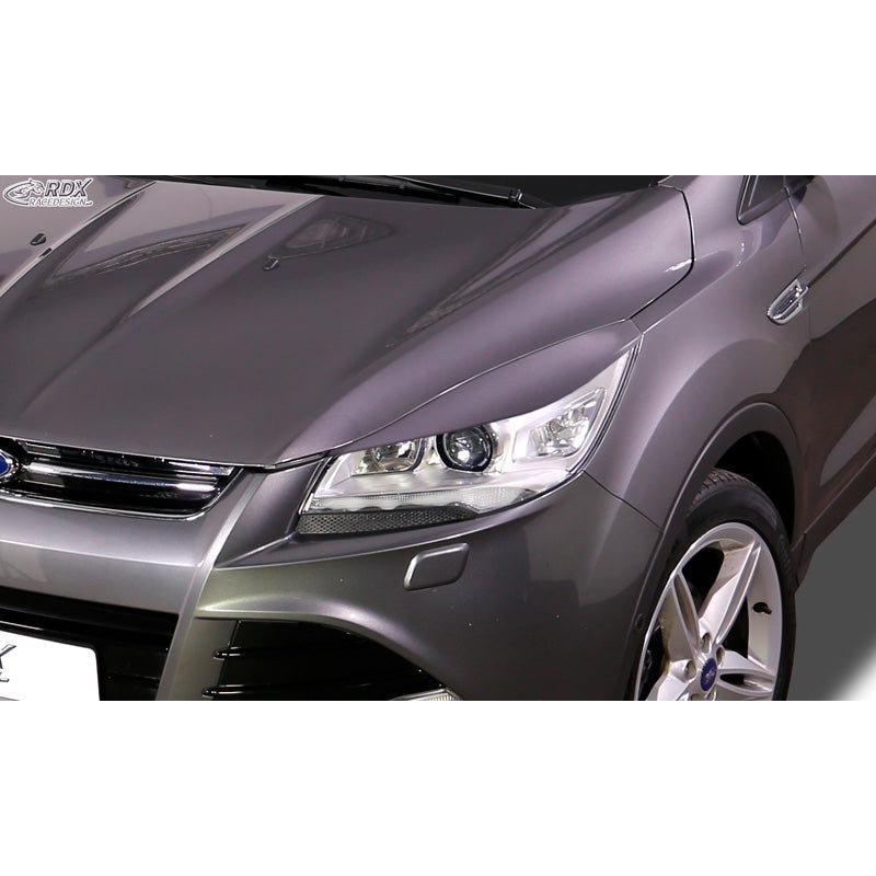 RDX Racedesign, Headlight Eyelids, Fits Ford Kuga II (DM2) excl. Facelift 2013-2016 (ABS)