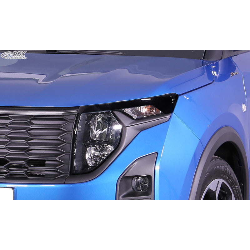 RDX, Eyebrow, ABS Gloss Black, fits Ford Transit Courier & Tourneo Courier (2023-)