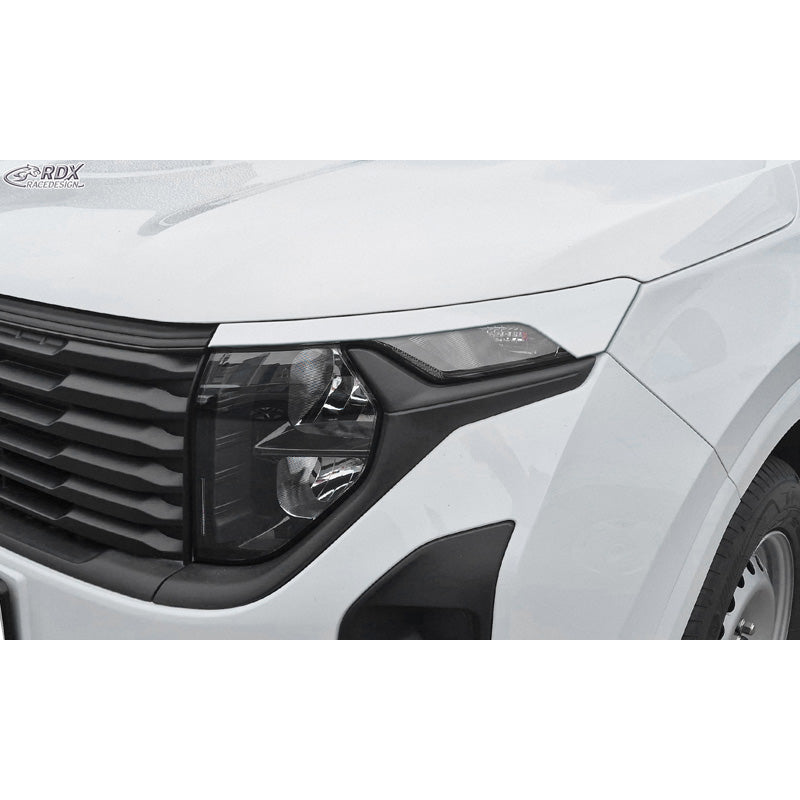 RDX, Eyebrow, ABS Gloss White, fits Ford Transit Courier & Tourneo Courier (2023-)