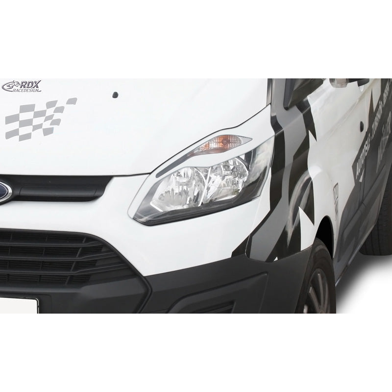 RDX, Eyebrow, ABS Gloss White, fits Ford Transit Custom & Tourneo Custom (2012-2018)