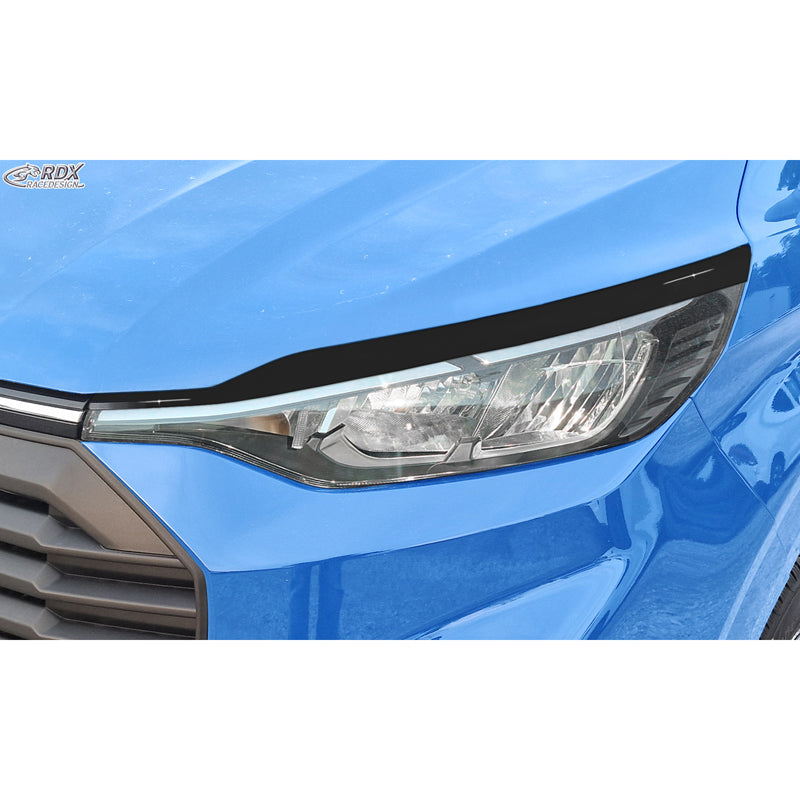 RDX, Eyebrow, ABS Gloss Black, fits Ford Transit Custom & Tourneo Custom (V710) (2023-)