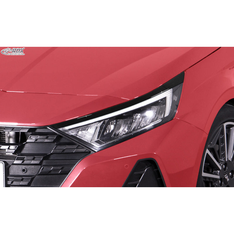 RDX, Eyelid, Gloss Black, fits Hyundai i20 (2020-)