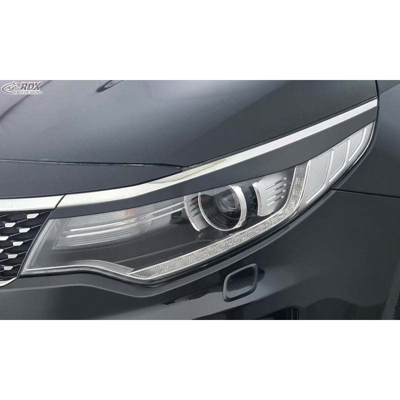 RDX Racedesign, Headlight Eyelids, Fits Kia Optima (JF) 2015- (ABS)
