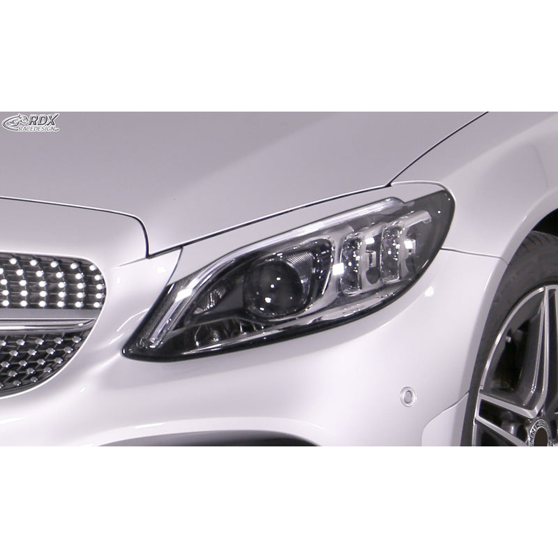 RDX Racedesign, Eyelids, fits Mercedes C-Class (W205) Sedan/Estate/Coupé 2014-2021 (ABS)
