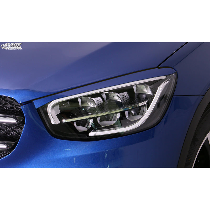 RDX, Paupières de phares, ABS, compatibles avec Mercedes GLC (X253) (2015-2022) & GLC Coupé (C253) (2016-2023)