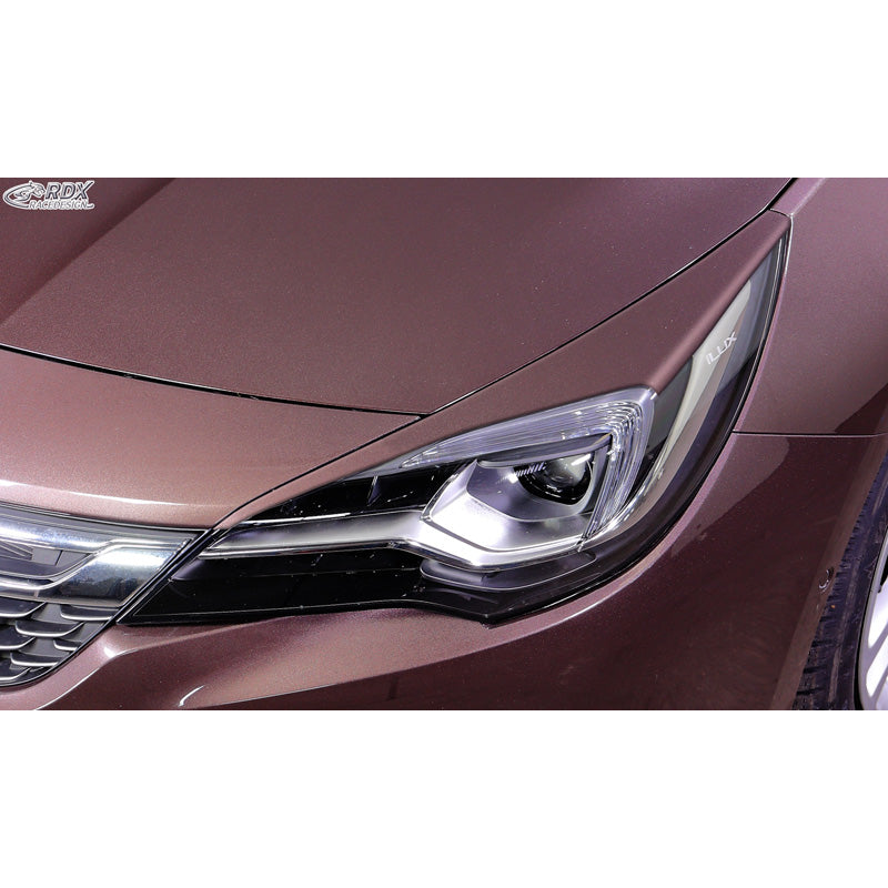 RDX Racedesign, Eyelids, fits Opel Astra K HB 5-doors/Sportstourer 2015-2021 (ABS)