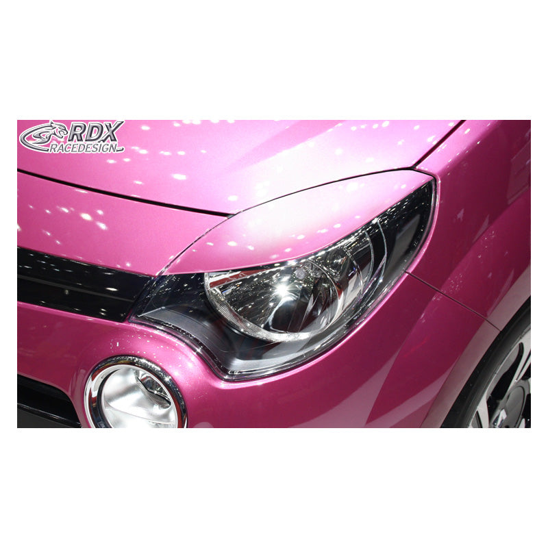 RDX Racedesign, Headlight Eyelids, Fits Renault Twingo II Facelift 2012-2014 (ABS)