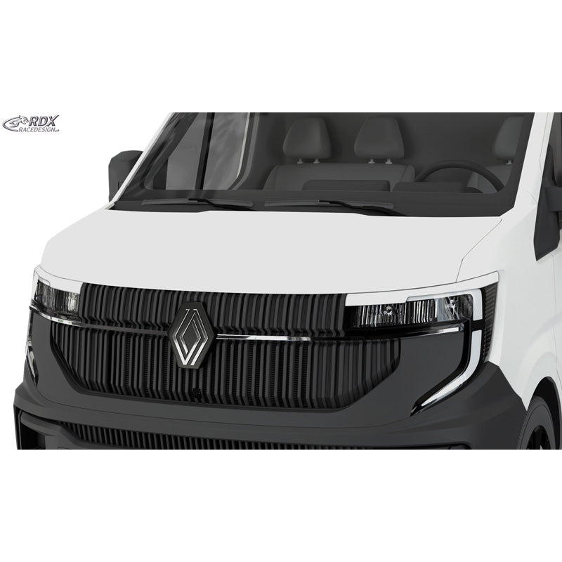RDX, Øjenskygger, ABS Blank Hvid, passer til Renault Master IV (2024-) / Nissan Interstar (2024-)