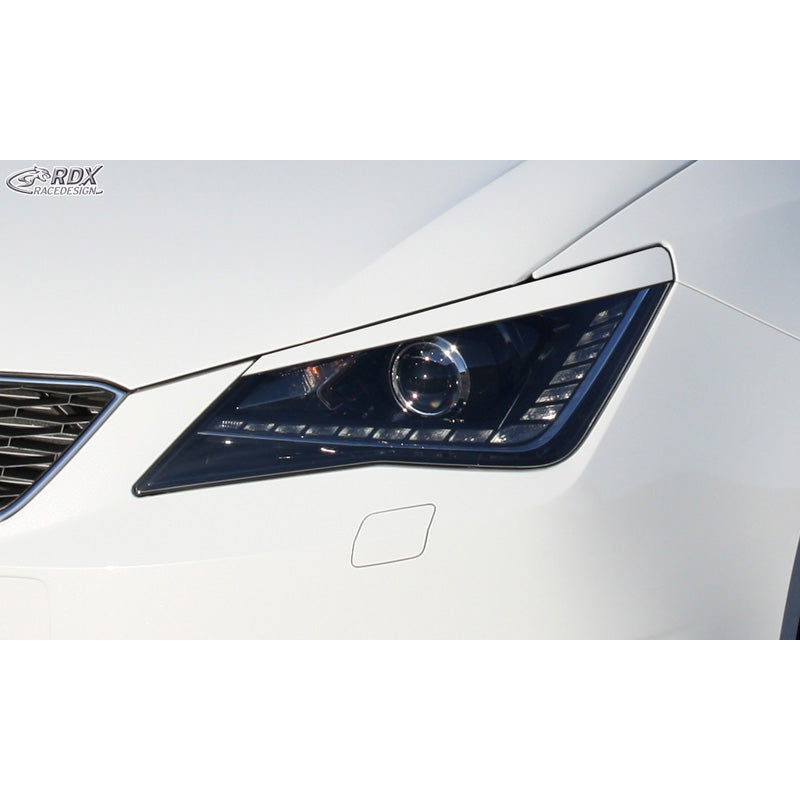 RDX Racedesign, Headlight eyebrows, fits Seat Ibiza 6J/6P 2008-2017 incl. ST & SC (ABS)