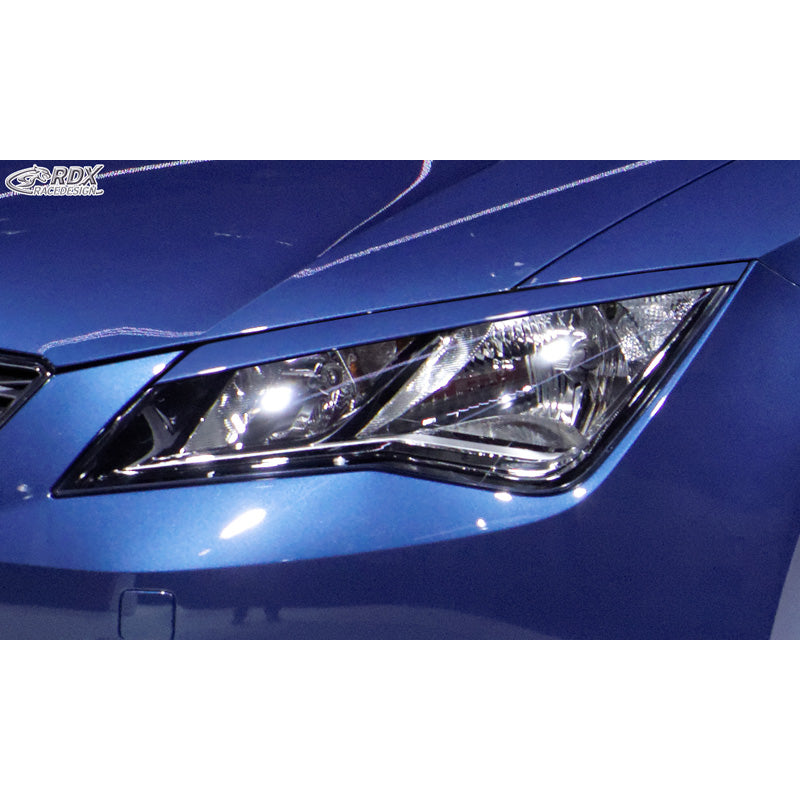 RDX Racedesign, headlight brows, fits Seat Leon 5F SC/5-doors/ST 2013-2020 (ABS)