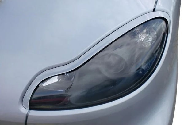 RDX Racedesign, headlight brows, fits Smart ForTwo Coupe & Cabrio C451 2007-2014 (ABS)