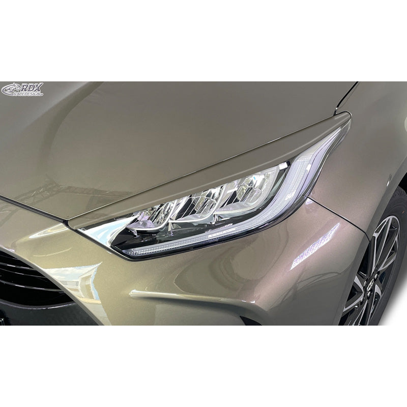 RDX Racedesign, Headlight Eyebrows, fits Toyota Yaris (P21) 2020- (ABS)