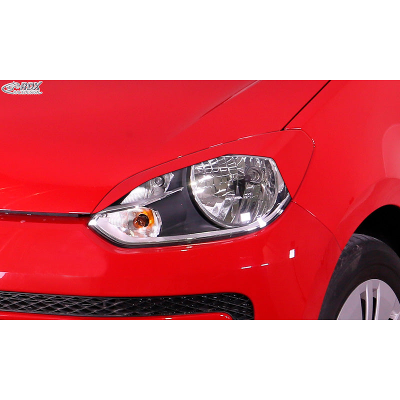 RDX Racedesign, Headlight Eyebrows, fits Volkswagen Up! 2011- (ABS)