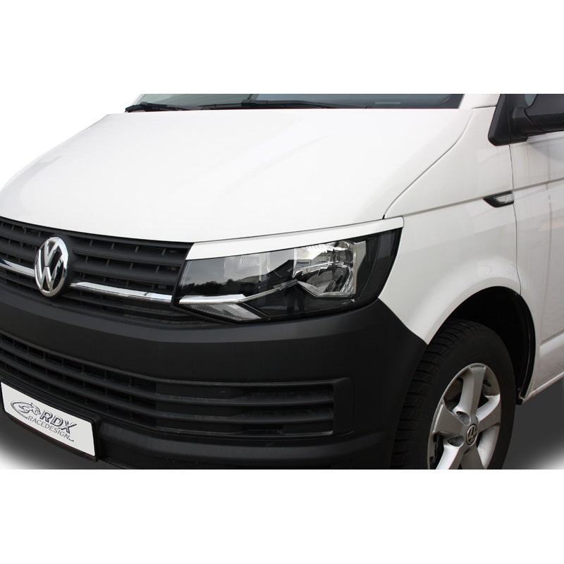 RDX Racedesign, headlight brows, fits Volkswagen Transporter T6 2015- (ABS)