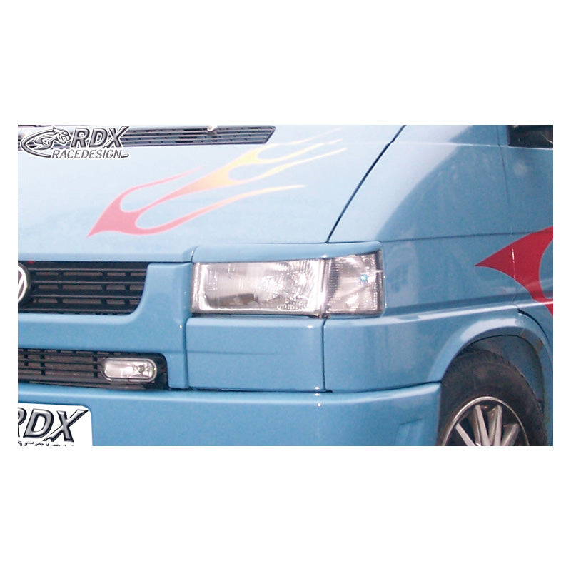RDX Racedesign, Headlight eyebrows, fits Volkswagen T4 1991- (straight head light) (ABS)