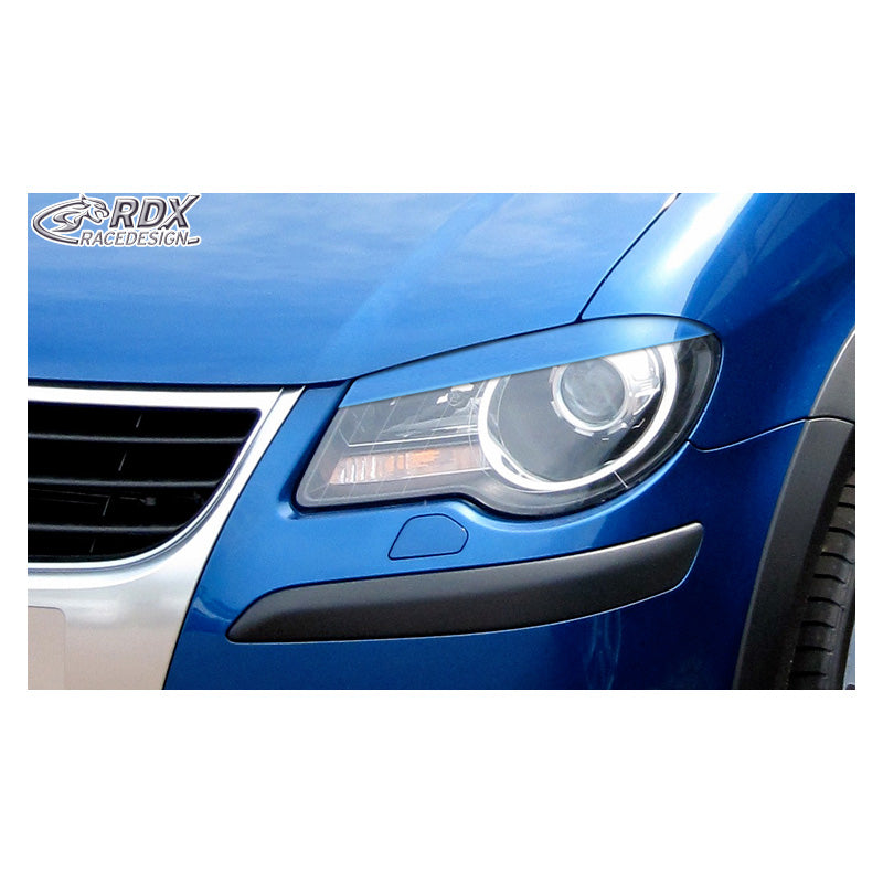 RDX Racedesign, headlight brows, fits Volkswagen Touran 1T Facelift 2006-2011 (ABS)
