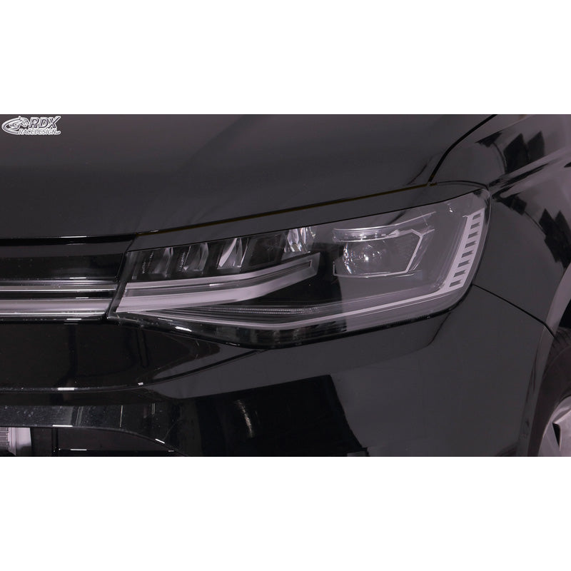 RDX Racedesign, Headlight brows, fits Volkswagen Caddy V 2020- (ABS)