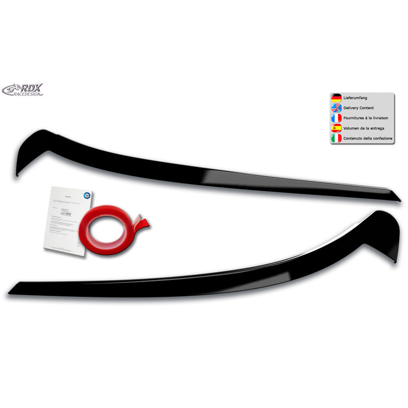 RDX Racedesign, koplampspoilers, past op Volkswagen ID.3 2020- (ABS Glanszwart)