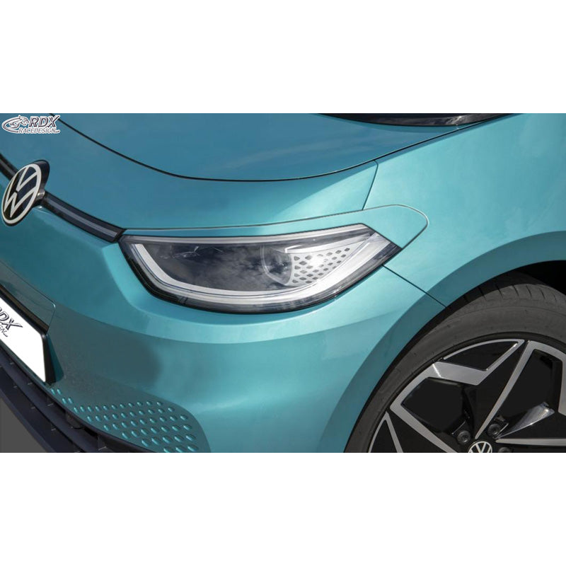 RDX Racedesign, Headlight brows, fits Volkswagen ID.3 2020- (ABS)
