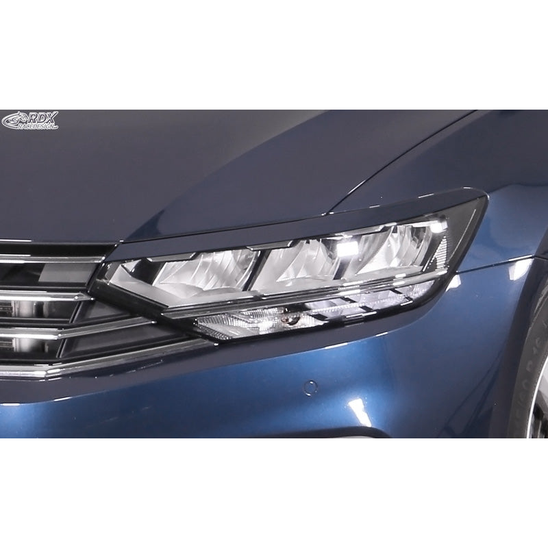 RDX Racedesign, Headlight brows, fits Volkswagen Passat 3G B8 2014-2019 & 2019- (ABS)