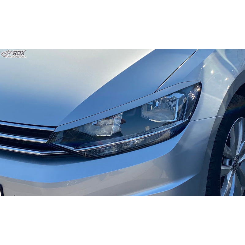 RDX Racedesign, Headlight brows, fits Volkswagen Touran (5T) 2015- (Halogen) (ABS)