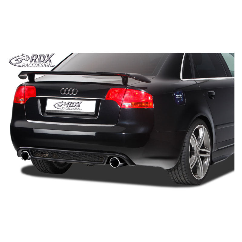 RDX Racedesign, Jupe de pare-chocs arrière (pièce centrale), convient à Audi A4 B7 2005-2008 (PU)