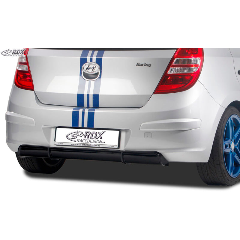 RDX Racedesign, jupe de pare-chocs arrière « Diffuseur », convient à Hyundai i30 (FD/FDH) 2007-2010 (ABS noir brillant)