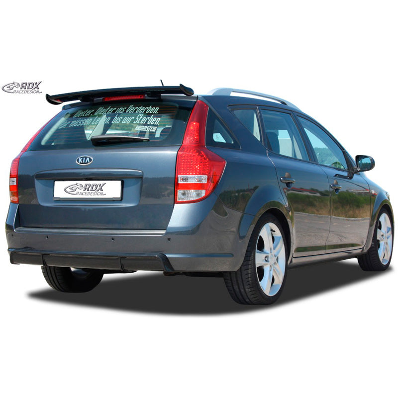 RDX Racedesign, Jupe de pare-chocs arrière 'Diffuseur', compatible avec Kia Cee'd ED SW 2007-2012 (ABS noir brillant)