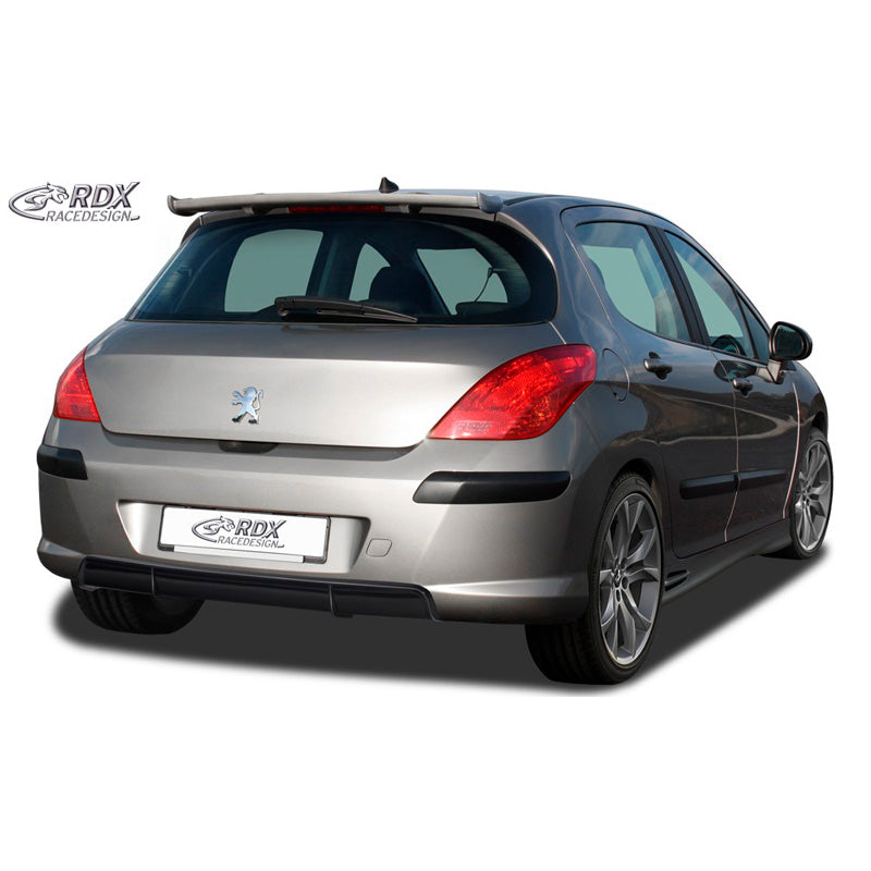 RDX Racedesign, jupe de pare-chocs arrière « Diffusor », convient pour Peugeot 308 HB 2007-2013 (ABS noir brillant)