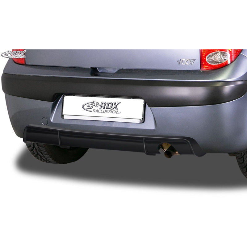 RDX Racedesign, jupe de pare-chocs arrière 'Diffusor', convient à Peugeot 1007 2005- (ABS)