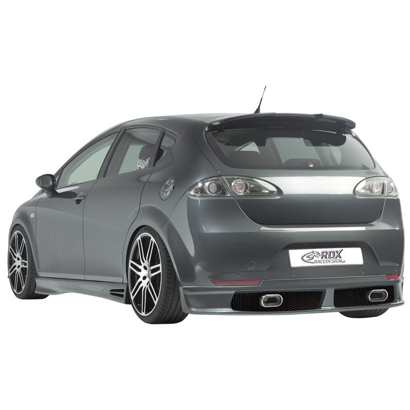 RDX Racedesign, bas de pare-chocs arrière, compatible avec Seat Leon 1P 2005-2009 excl. FR/Cupra (PU)
