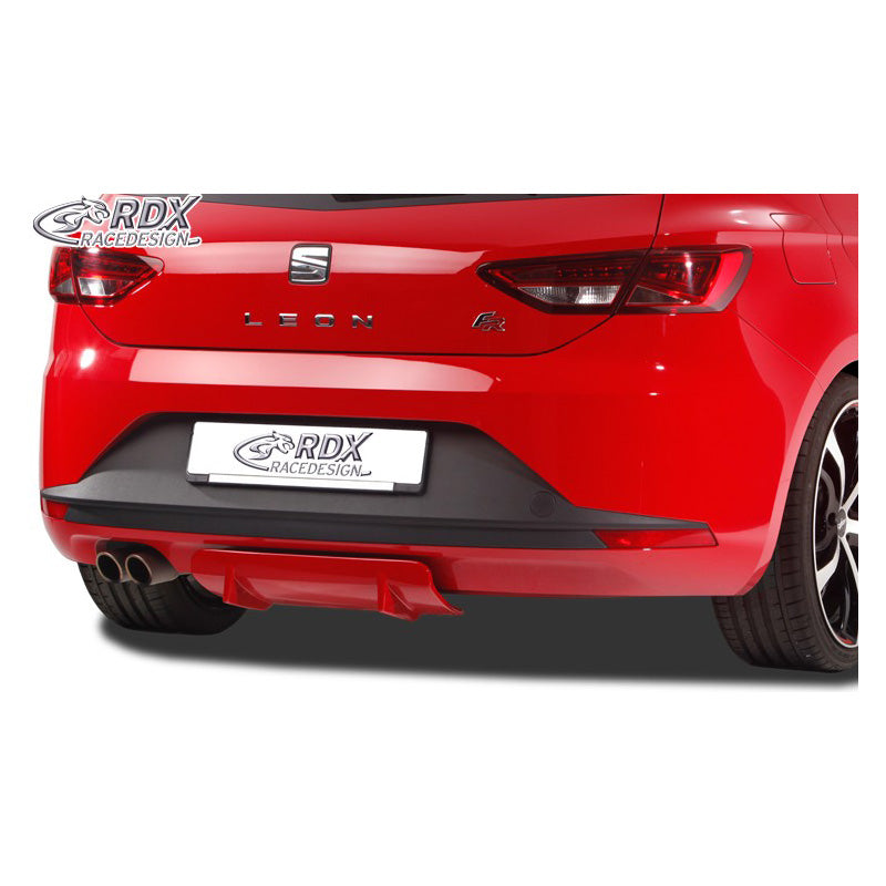 RDX Racedesign, lame de pare-chocs arrière « Diffuseur U-Diff », convient pour Seat Leon (5F) incl. FR/SC/ST 2012-2020 (PU)