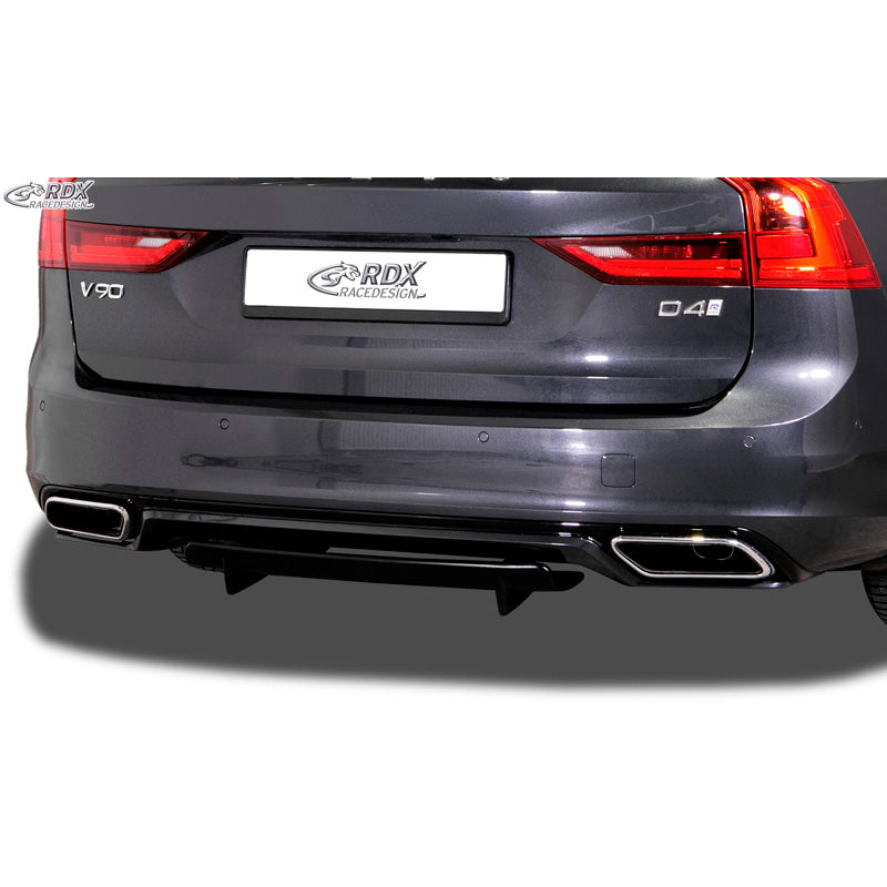 RDX Racedesign, rear bumper skirt 'Diffuser U-Diff', fits Volvo S90/V90 R-Design 2016- (PU)