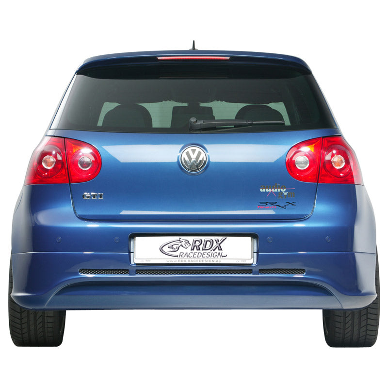 RDX Racedesign, jupe de pare-chocs arrière, compatible avec Volkswagen Golf V 2003-2008 (sans découpe d'échappement) (ABS)