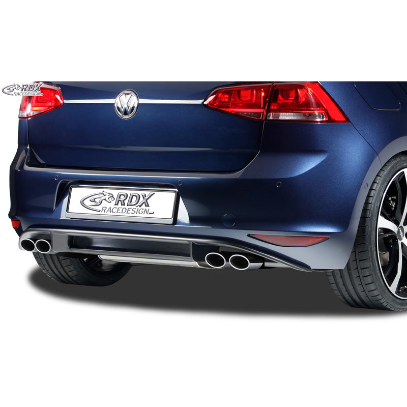 RDX Racedesign, Bas de pare-chocs arrière 'Diffusor', Fits Volkswagen Golf VII HB 3/5-doors 2012- 'R-Look' excl. GTi/GTD (PUR)