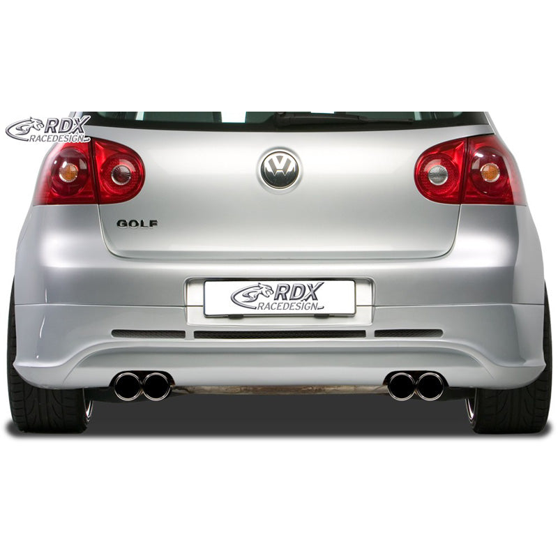RDX Racedesign, jupe de pare-chocs arrière, compatible avec Volkswagen Golf V GTI/R Hatchback 3/5 portes 2003-2008 (échappement gauche/droite) excl. Variant/Plus (ABS)
