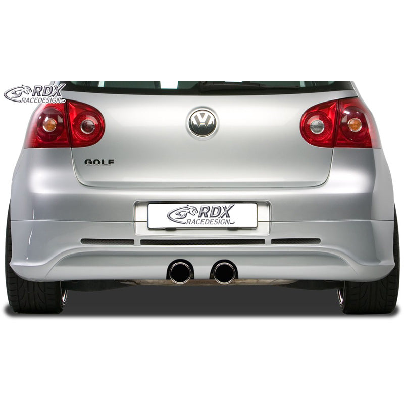 RDX Racedesign, jupe de pare-chocs arrière, compatible avec Volkswagen Golf V GTI/R Hatchback 3/5-portes 2003-2008 (échappement R32) sauf Variant/Plus (ABS)