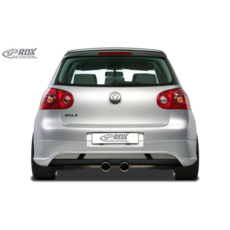 RDX Racedesign, jupe de pare-chocs arrière, adaptée à Volkswagen Golf V Hatchback 3/5 portes 2003-2008 'V2' (échappement R32) excl. Variant/Plus (ABS)