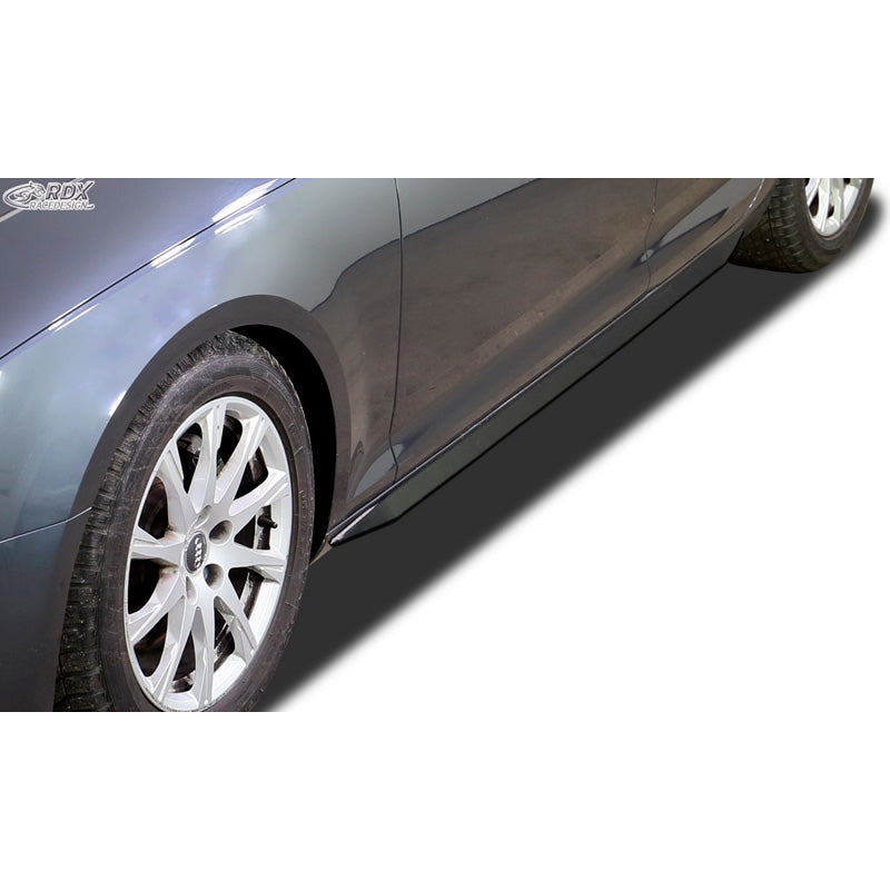RDX Racedesign, bas de caisse « Slim », pour Audi A4 B9 Sedan/Avant 2015-2019 & FL 2019- (ABS noir brillant)