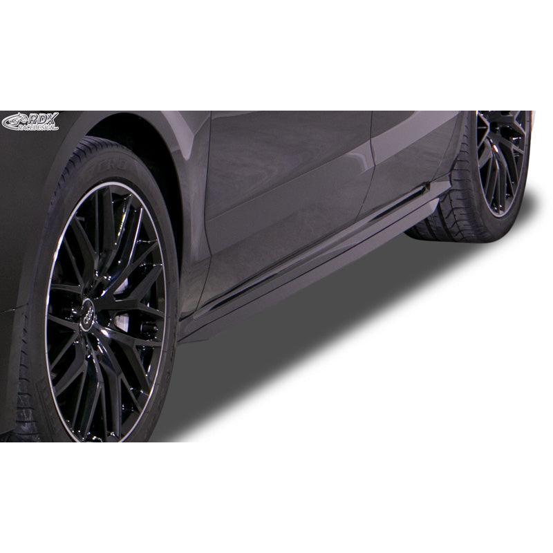 RDX Racedesign, Side skirts 'Slim', fits Audi A8 (4H) 2010-2017 (ABS glossy black)