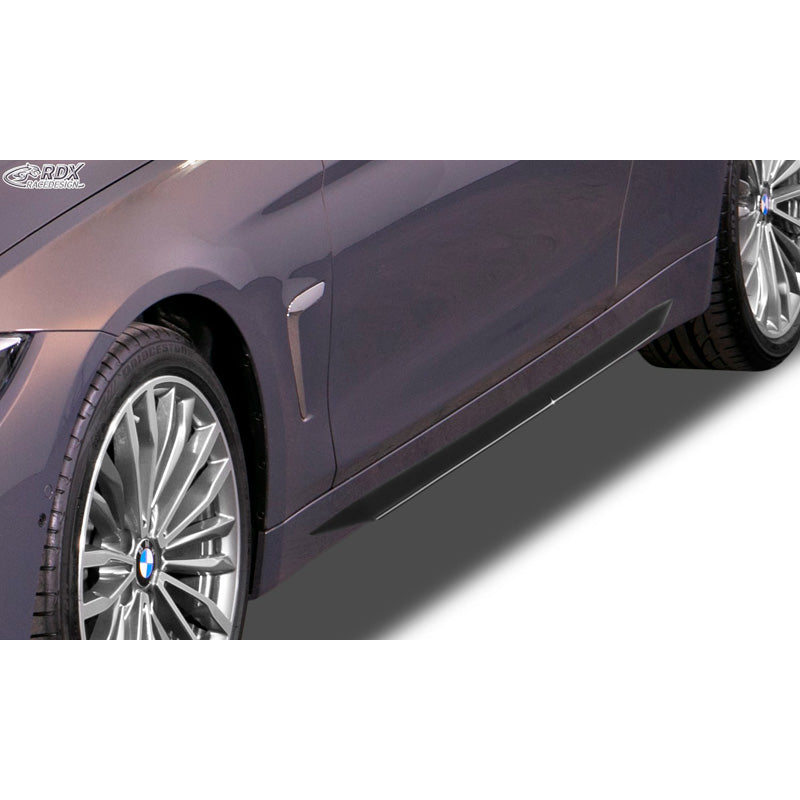 RDX Racedesign, bas de caisse « Slim », s’adapte à BMW 4-Series F32/F33/F36 (ABS noir brillant)