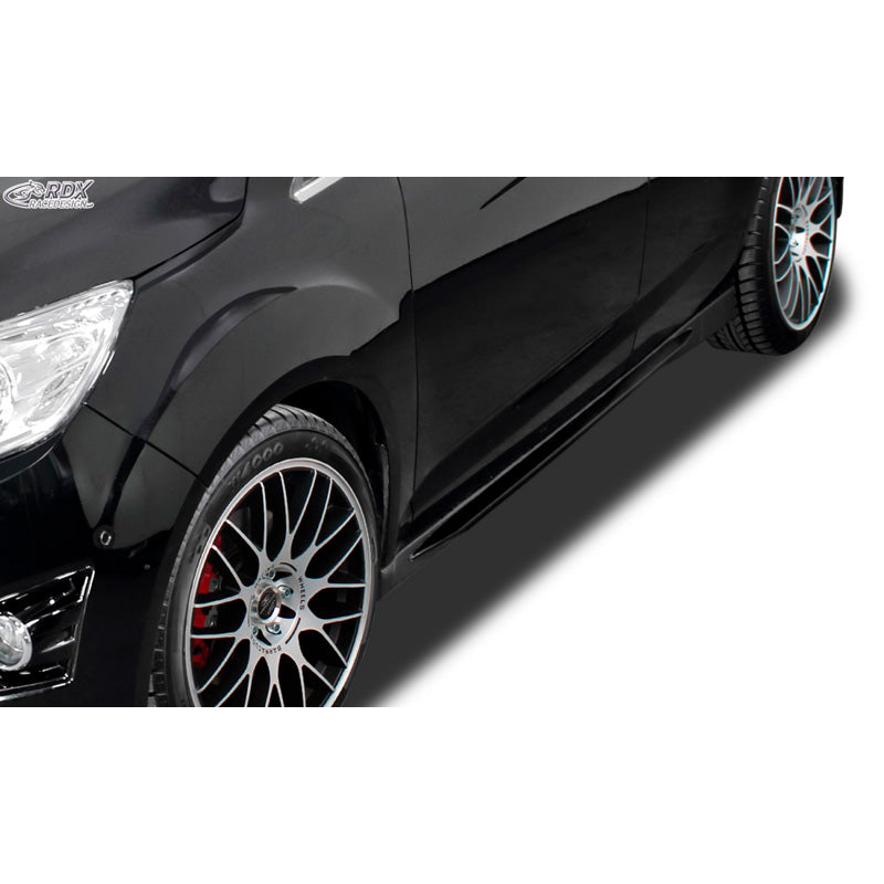 RDX Racedesign, zijskirts 'Slim', past op Ford C-Max/Grand C-Max -2015 & 2015- (ABS glanzend zwart)