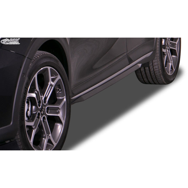 RDX Racedesign, Side skirts 'Slim', fits KIA XCeed 2019- (ABS glossy black)