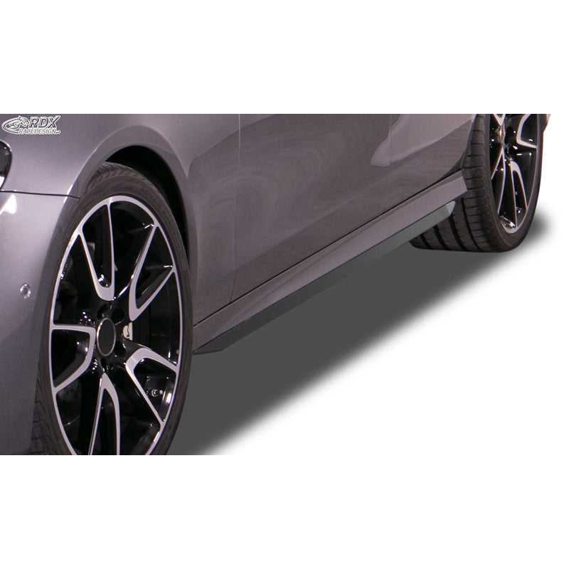 RDX Racedesign, Side skirts, fits Mercedes E-Class AMG-Line & E43 AMG W213/S213 2016-2020 'Slim' (ABS)