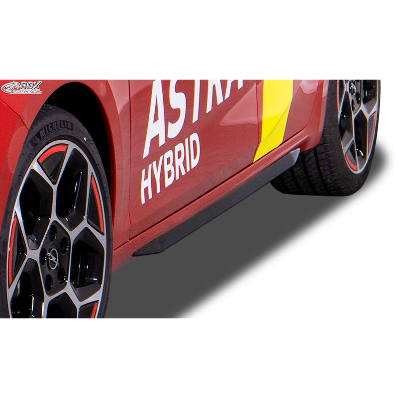 RDX Racedesign, bas de caisse 'Slim', compatible avec Opel Astra L Hatchback 2021- (ABS noir brillant)