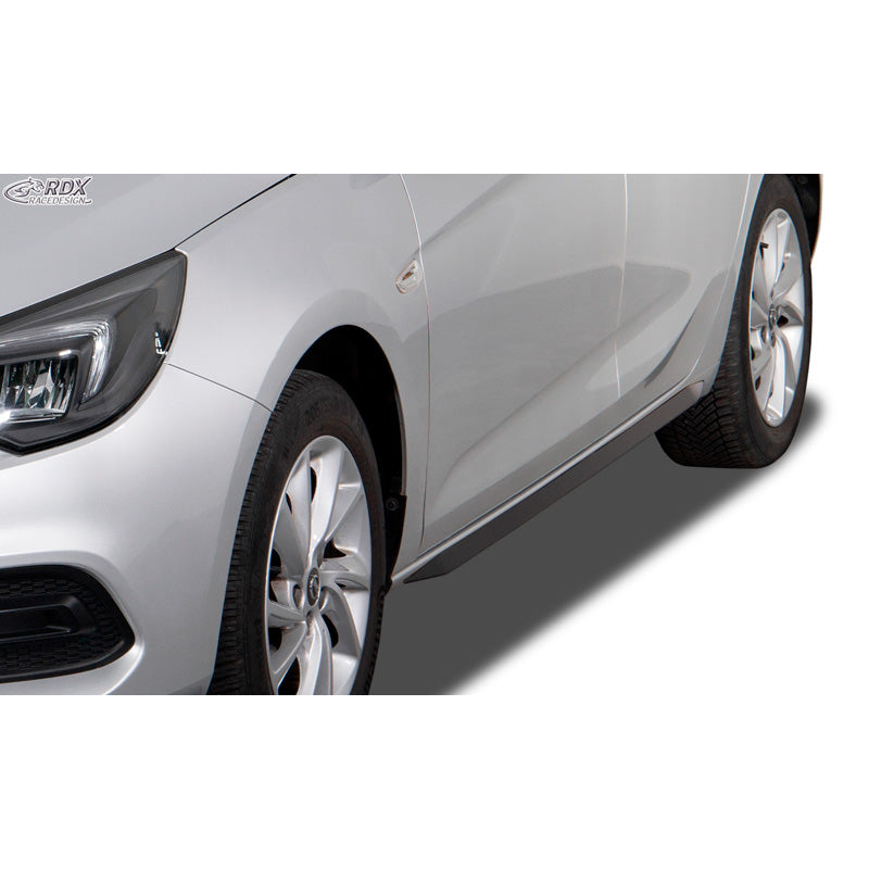 RDX Racedesign, bas de caisse 'Slim', compatible avec Opel Astra K Hatchback 2015-2021 (ABS noir brillant)